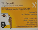 Logo Y. F. Rekowski Sanitär Heizung GmbH